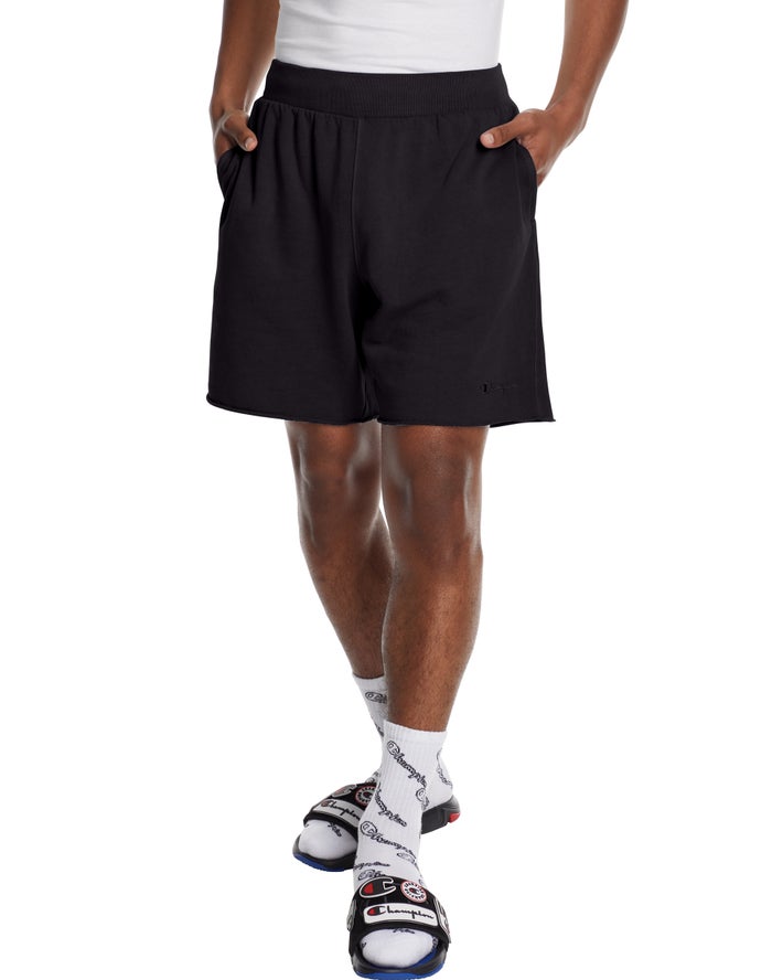 Champion Mens Shorts NZ - Lightweight Fleece Black ( 0539-AJROX )